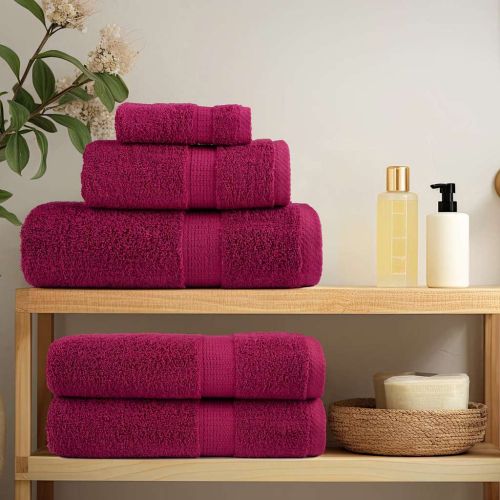 Премиум кърпи SOLUND 10 бр бордо 100x200 см 600 gsm