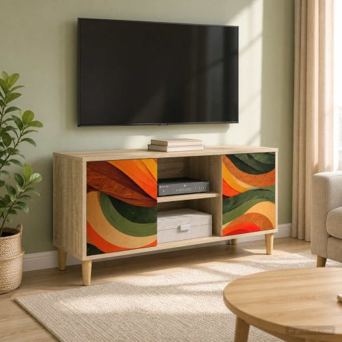 ТВ шкаф BONN 102 x 33 x 50 см Сонома Инженерна дървесина