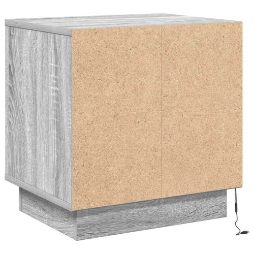 Нощен шкаф Сив 44 x 34,5 x 45 см Инженерна дървесина