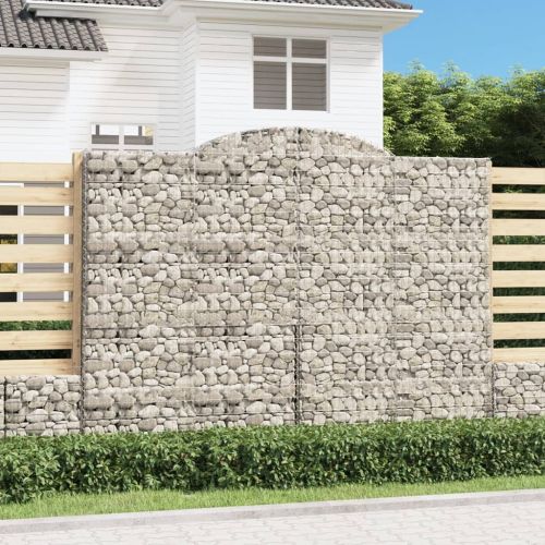Габионни кошници арка 3 бр 300x50x220/240 см поцинковано желязо