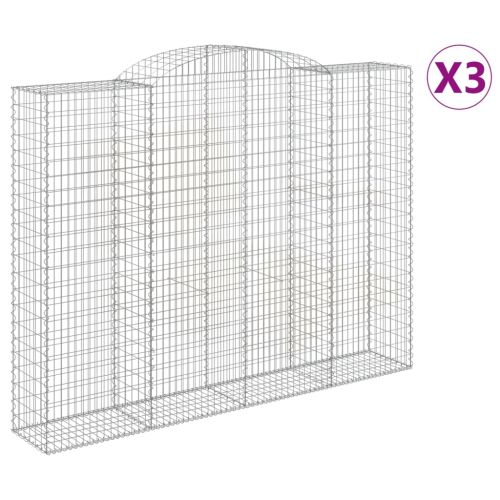 Габионни кошници арка 3 бр 300x50x220/240 см поцинковано желязо