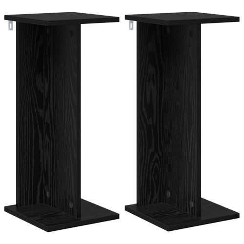 Стойка за растения 2 бр. Черен дъб 25 x 25,5 x 60,5 см