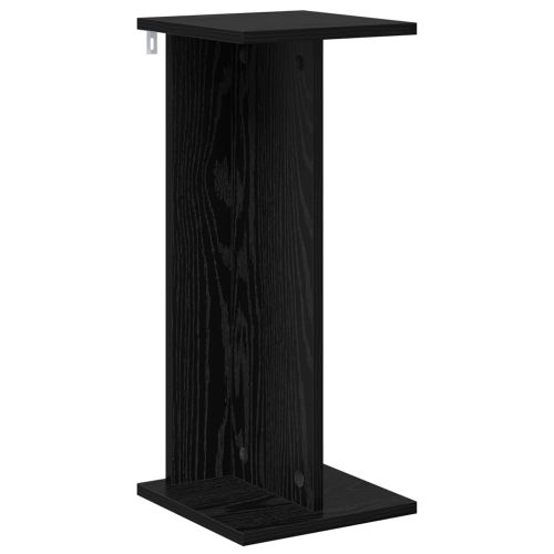 Стойка за растения 2 бр. Черен дъб 25 x 25,5 x 60,5 см