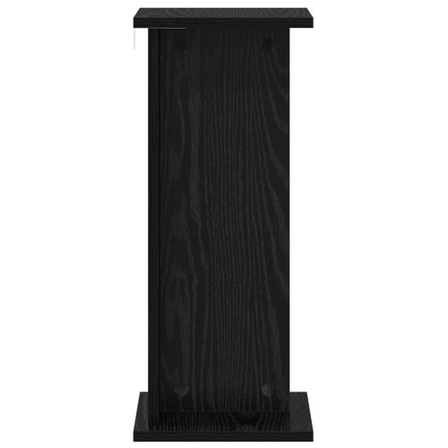 Стойка за растения 2 бр. Черен дъб 25 x 25,5 x 60,5 см