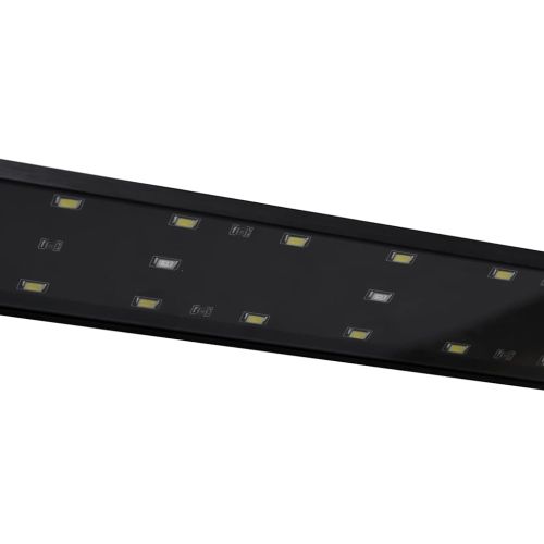 LED лампа за аквариум със скоби, 90-105 см, синьо и бяло