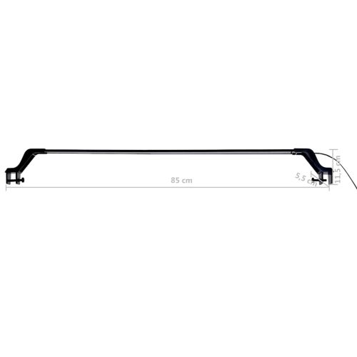 LED лампа за аквариум със скоби, 90-105 см, синьо и бяло