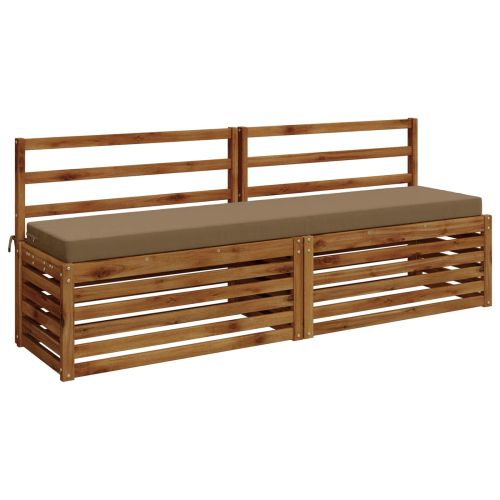 Възглавница за пейка SOEST 100% полиестер Таупе 180 x 40 x 8 см