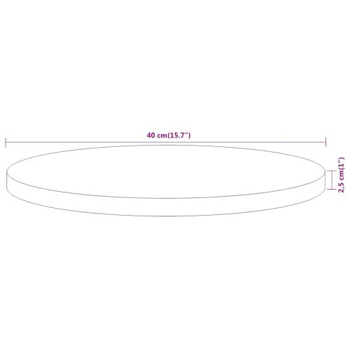 Плот за маса, Ø40x2,5 см, кръгъл, акациево дърво масив