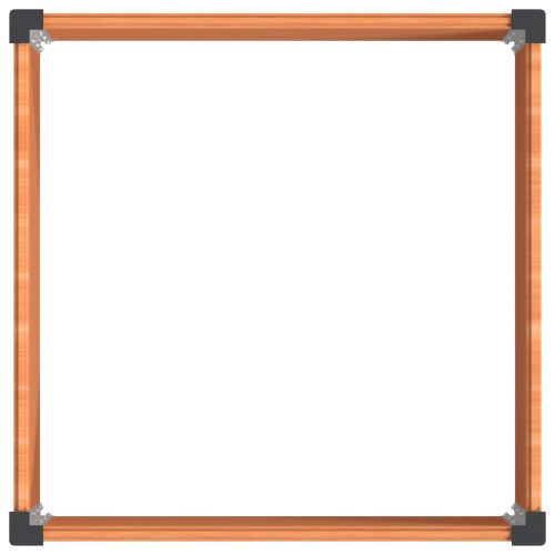 Градинска повдигната леха Кафяво 100 x 100 x 54 cm