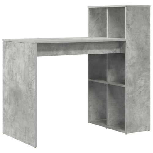 Бюро Циментено сиво Инженерна дървесина 108 x 55 x 103.5 см