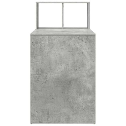 Бюро Циментено сиво Инженерна дървесина 108 x 55 x 103.5 см
