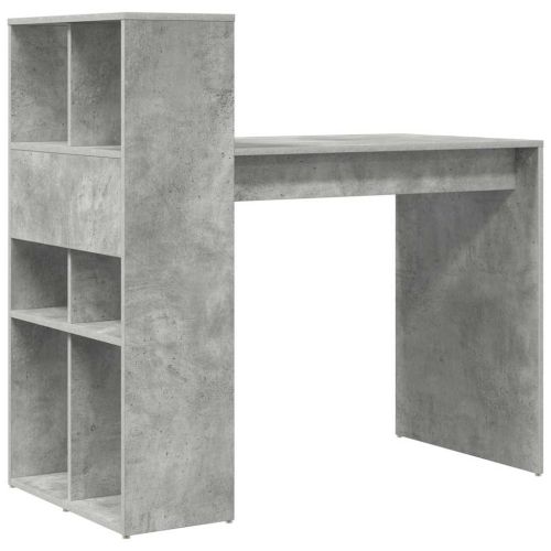 Бюро Циментено сиво Инженерна дървесина 108 x 55 x 103.5 см