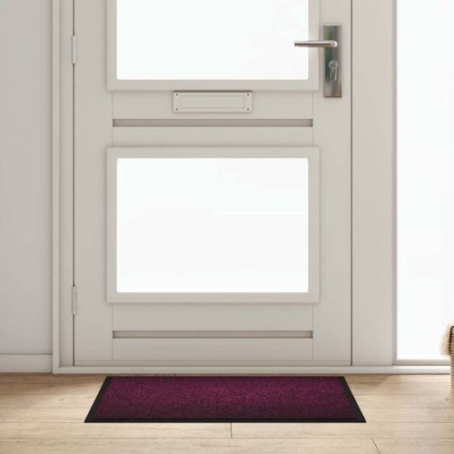 Мат за врата Виненочервен 60 x 80 x 1,2 см Тедди плат