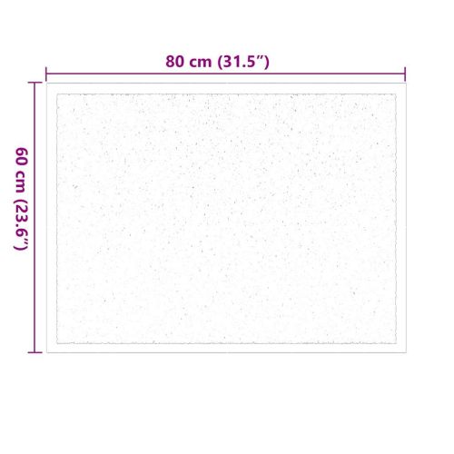Мат за врата Виненочервен 60 x 80 x 1,2 см Тедди плат