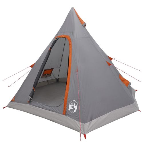 Tipi Tent Water-Resistant 3-местен Сив и оранжев