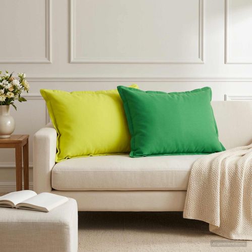 Калъфка за възглавница 2 бр. HOUTEN Яркозелено. 50 x 75 cm