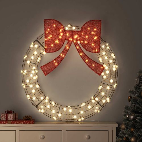 Венец Топло бяло 120 x 120 x 10 cm Ратан 150 LED светодиода