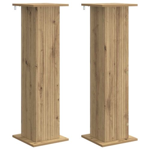 Стойка за растения 2 бр. Дъб артизан 30,5 x 30 x 100,5 см