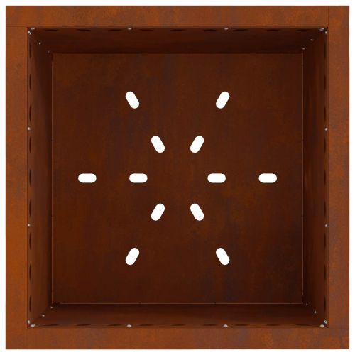 Бездимна огнище Ръждясало 48 x 48 x 50 см Кортенова стомана