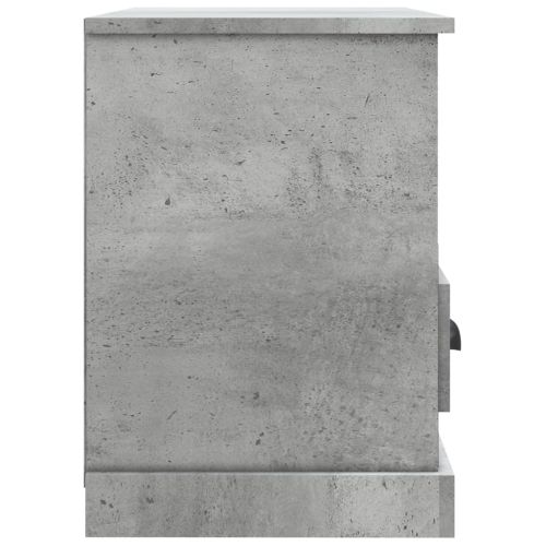 ТВ шкаф, бетонно сив, 80x35x50 см, инженерно дърво