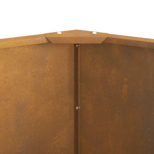 Кашпа Ръждясало 90 x 90 x 50 cm Патинираща стомана