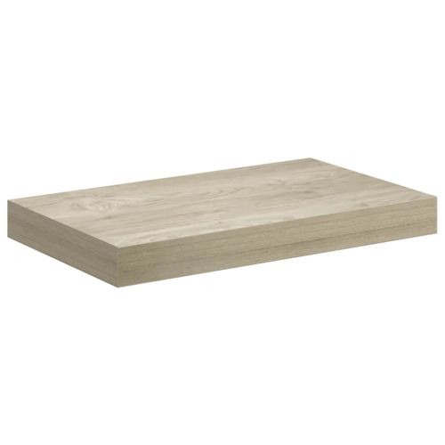 Окачен стенен рафт, дъб, 40x23,5x3,8 см, МДФ
