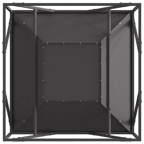 Огнен съд Черно 80 x 80 x 40 cm Патинираща стомана