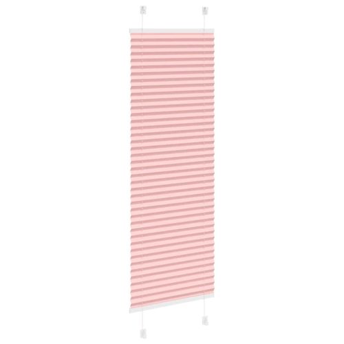 Плисирана щора, розова, 45x100 см, ширина на плата 44,4 см, полиестер