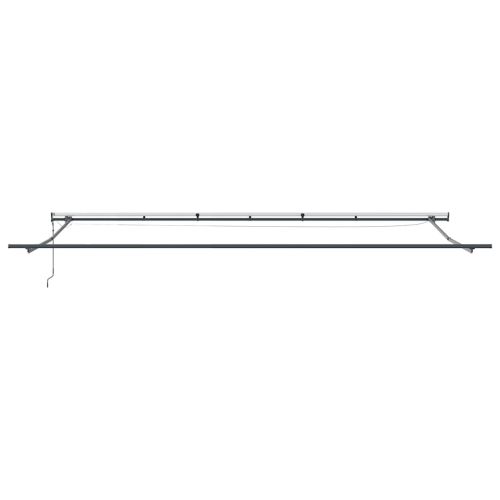 Автоматично прибираща се тента с LED, кафяв, 600x300 см