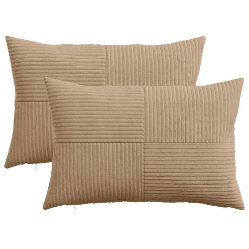 Калъфка за възглавница 2 pcs ALMELO Кафяво 30 x 50 cm кордурой
