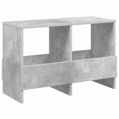 Етажерка за списания Циментено сиво 68,5 x 30 x 45 см