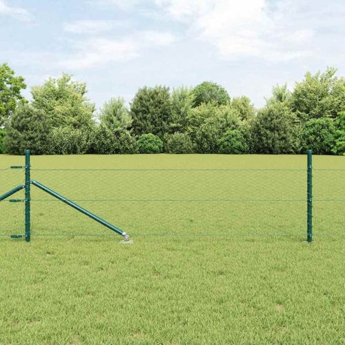 Шестоъградно ограждение с кол 25 x 0,5 m ПВЦ-обработена стомана