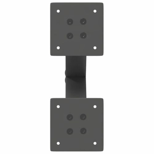 Крака за масичка за кафе, X-образни, 2 бр., антрацит, 28 x (42-43) см, стомана