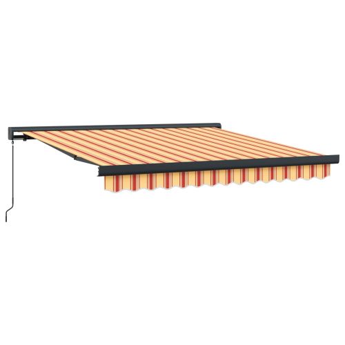 Прибираща се тента Жълт и оранжев 350 x 250 cm