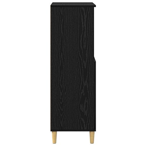 Висок шкаф Черен дъб 60 x 36 x 110 см Инженерна дървесина