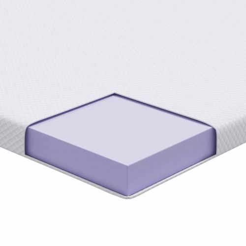 Топер за матрак от мемори пяна 140 x 200 cm Thick Меко Бяло