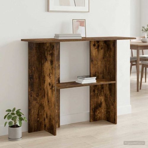 Конзолна маса Опушен дъб 100 x 30 x 75 см Инженерна дървесина