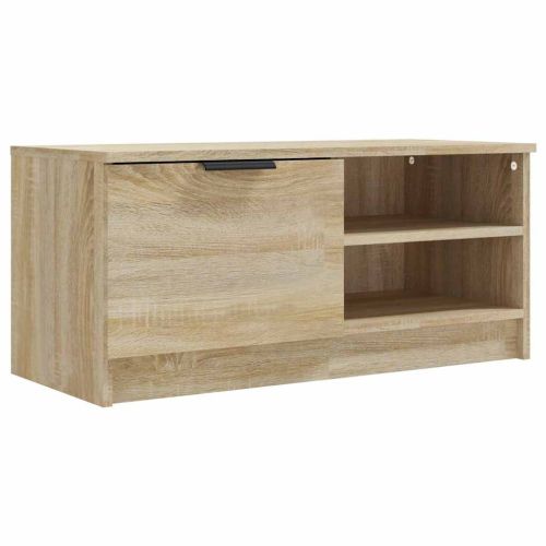ТВ шкафове 2 бр дъб сонома 80x35x36,5 см инженерно дърво