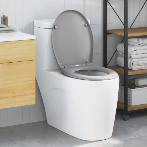 Тоалетна седалка Сив 47 x 37 x 4 см Дуропласт