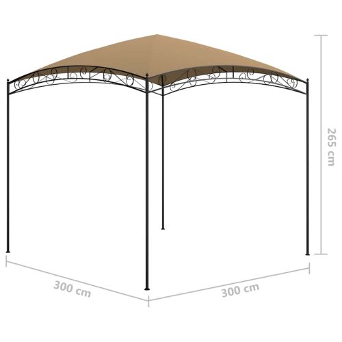 Шатра, 3x3x2,65 м, таупе, 180 г/м²