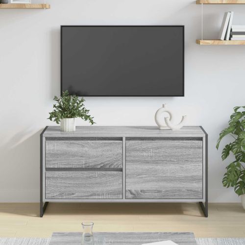 ТВ шкаф 100 x 36 x 49.5 см Сив Сонома Инженерна дървесина