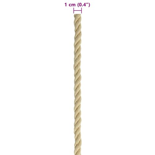 Въже за лодка 10 mm 100 m Натурално