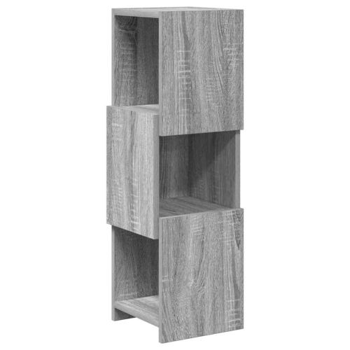 Ъглов шкаф 25,5x25x80см Инженерна дървесина Сив Сонома