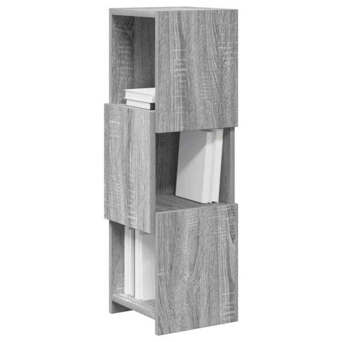 Ъглов шкаф 25,5x25x80см Инженерна дървесина Сив Сонома