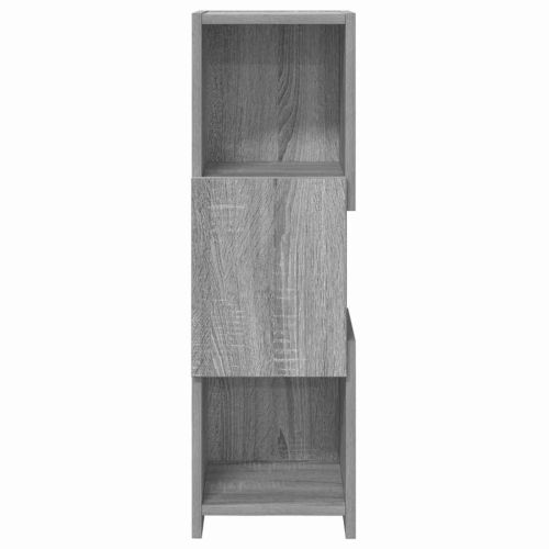 Ъглов шкаф 25,5x25x80см Инженерна дървесина Сив Сонома