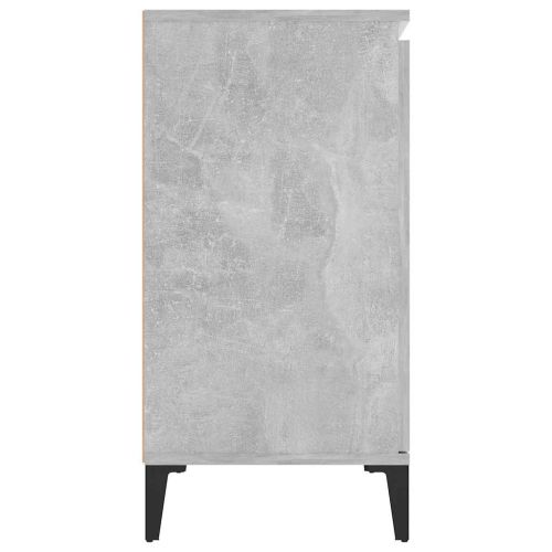 Сайдборд, бетонно сив, 102x35x70 см, инженерно дърво