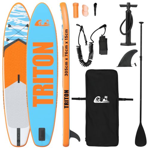Надуваема дъска за Paddle Board TRITON 305 x 76 x 15 cm Синьо