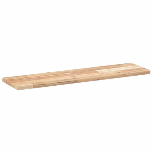 Плаващи рафтове, 4 бр., 80x20x2 см, необработена масивна акация