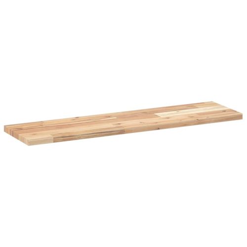 Плаващи рафтове, 4 бр., 80x20x2 см, необработена масивна акация