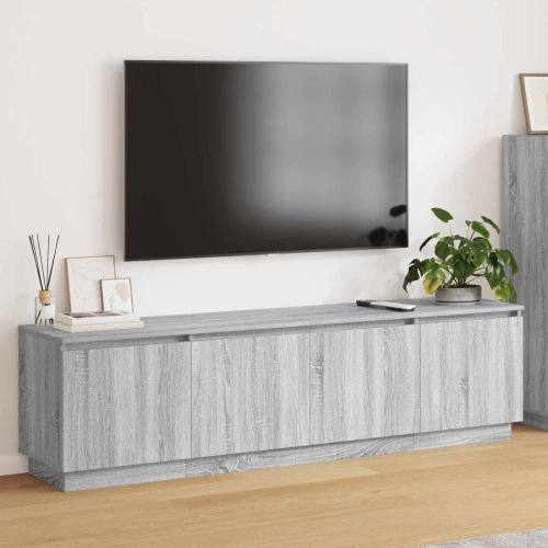 ТВ шкаф 180 x 38 x 49 см Сив Сонома Инженерна дървесина